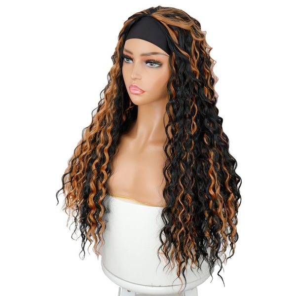 synthetic wigs long water wavy headband wig fiber suitable for black women ombre black/gold/wine red daily/party
synthetic wigs long water wavy headband wig fiber suitable for black women ombre black/gold/wine red daily/party