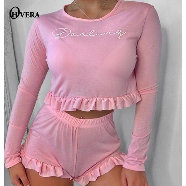 women's tracksuits ohvera ruffle two piece set women solid long sleeves casual crop and shorts o neck elastic waist tracksuit 2021, Gray
women's tracksuits ohvera ruffle two piece set women solid long sleeves casual crop and shorts o neck elastic waist tracksuit 2021, Gray