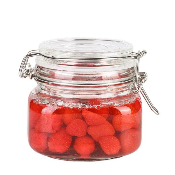 storage bottles & jars 500ml clear square glass container with stainless steel buckle for sealing
storage bottles & jars 500ml clear square glass container with stainless steel buckle for sealing