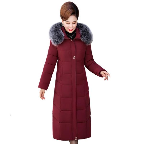 women winter down jacket with fur collar hooded plus size 5xl warm thicken slim women coat x-long ladies parkas, Black
women winter down jacket with fur collar hooded plus size 5xl warm thicken slim women coat x-long ladies parkas, Black