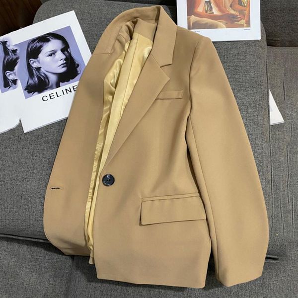 women's suits & blazers 2021 spring autumn korean slim one grain buckle simple casual blazer women fashion was thin office lady, White;black
women's suits & blazers 2021 spring autumn korean slim one grain buckle simple casual blazer women fashion was thin office lady, White;black