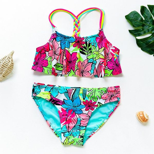 one-piece suits girls floral printing bathing ruffle flounce two piece swimsuits multi strps bikinis
one-piece suits girls floral printing bathing ruffle flounce two piece swimsuits multi strps bikinis