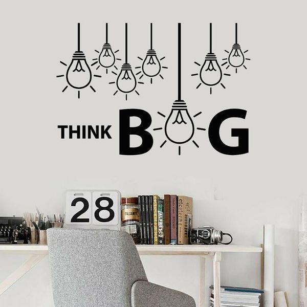 wall stickers decal think big letter idea light bulbs lamp office for enterprise decoration accessories c564
wall stickers decal think big letter idea light bulbs lamp office for enterprise decoration accessories c564