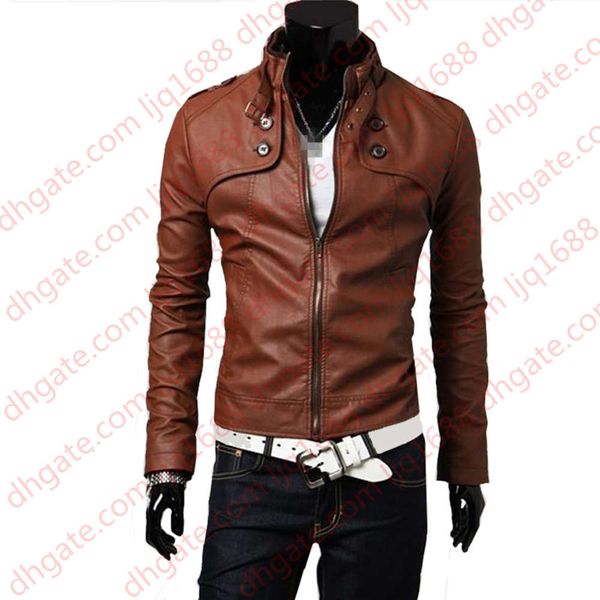 bb-c1289 spring autumn new men fashion standing collar slim and handsome pu leather jacket coat wholesale, Black
bb-c1289 spring autumn new men fashion standing collar slim and handsome pu leather jacket coat wholesale, Black
