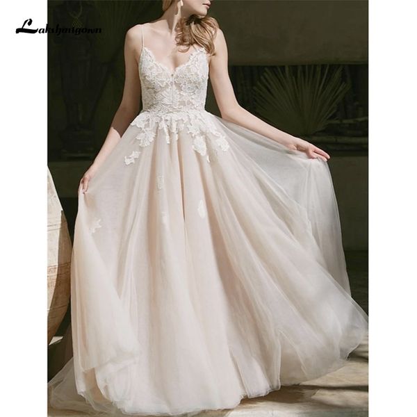 2021 new boho plus size spaghetti strap a-line wedding es v-neck sweep/brush train tulle with lace insert robe de mariage 6wsc, White
2021 new boho plus size spaghetti strap a-line wedding es v-neck sweep/brush train tulle with lace insert robe de mariage 6wsc, White