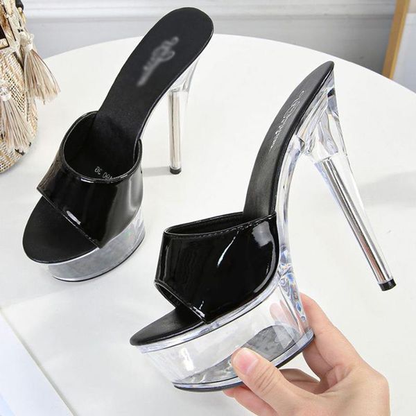 slippers women stiletto 14 cm high heel sandals large size 43 wedding shoes female summer, Black
slippers women stiletto 14 cm high heel sandals large size 43 wedding shoes female summer, Black