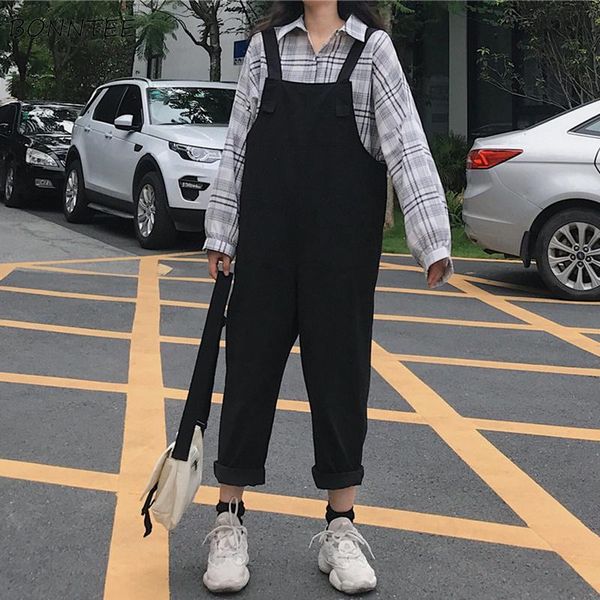 women's jumpsuits & rompers women winter 2021 all-match loose trendy leisure womens bodysuits solid pockets ankle-length pants korean s, Black;white
women's jumpsuits & rompers women winter 2021 all-match loose trendy leisure womens bodysuits solid pockets ankle-length pants korean s, Black;white