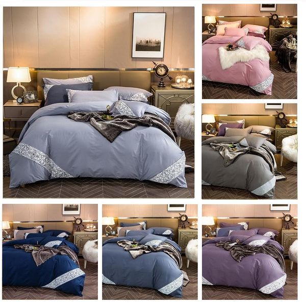 bedding sets gray pink blue purple pure cotton embroidery satin king cover set linen pillowcases sheet size bed fitted duvet
bedding sets gray pink blue purple pure cotton embroidery satin king cover set linen pillowcases sheet size bed fitted duvet