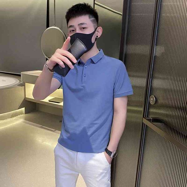 solid color short sleeve t-shirt men's summer net red ruffian handsome polo shirt couple fashion brand blue half sleeve t-shirt top, White;black
solid color short sleeve t-shirt men's summer net red ruffian handsome polo shirt couple fashion brand blue half sleeve t-shirt top, White;black