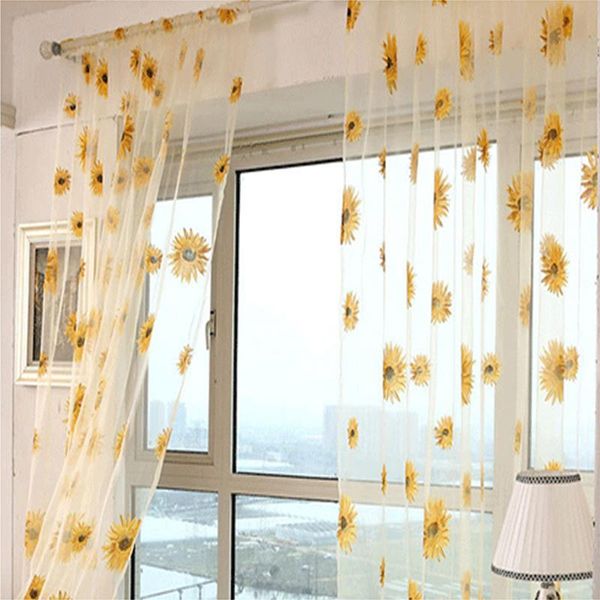 tulle curtain sunflower pattern window treatment kitchen balcony room blind screening drapes 1x2/1x2.7m bedroom home decoration
tulle curtain sunflower pattern window treatment kitchen balcony room blind screening drapes 1x2/1x2.7m bedroom home decoration