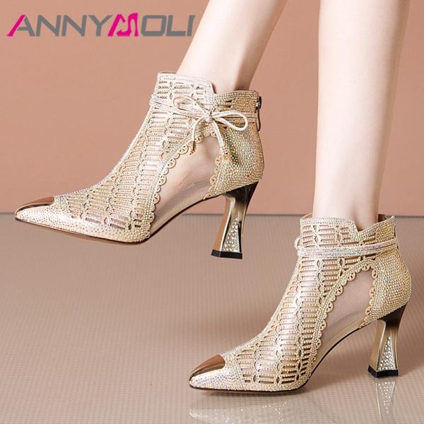 boots annymoli women short shoes bow crystal high heel ankle pointed toe thin heels cutouts zipper lady big size 40, Black
boots annymoli women short shoes bow crystal high heel ankle pointed toe thin heels cutouts zipper lady big size 40, Black