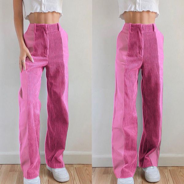 women's pants & capris woman jeans corduroy stitching contrast pantalones vaqueros mujer, Black;white
women's pants & capris woman jeans corduroy stitching contrast pantalones vaqueros mujer, Black;white