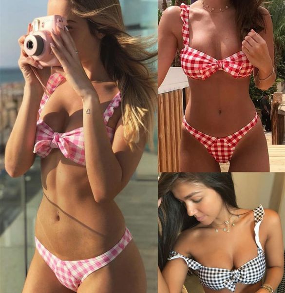 new plaid falbala bikini set bowknot biquini two piece swimwear female swimsuit swimming suit for women beach wear bathing suits
new plaid falbala bikini set bowknot biquini two piece swimwear female swimsuit swimming suit for women beach wear bathing suits