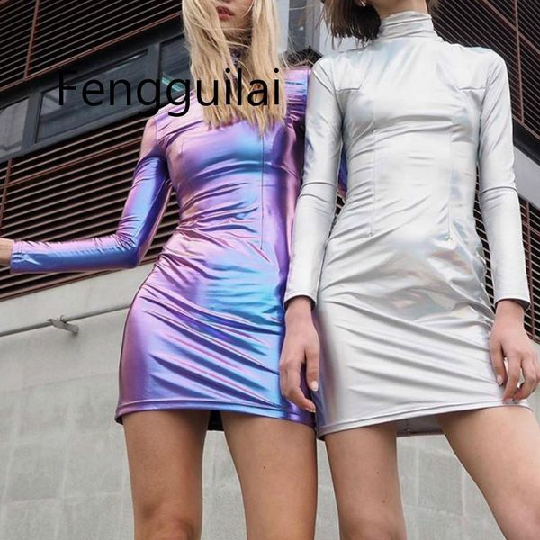 casual dresses women long sleeve pu bodycon dress tight package hip reflective clubwear night autumn winter fashion elastic femme wear, Black;gray
casual dresses women long sleeve pu bodycon dress tight package hip reflective clubwear night autumn winter fashion elastic femme wear, Black;gray