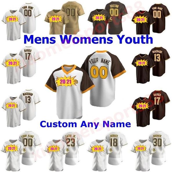 2020 21 men women youth kids 23 fernando tatis jr 13 manny machado 19 tony gwynn eric hosmer brown is back baseball jerseys, Blue;black
2020 21 men women youth kids 23 fernando tatis jr 13 manny machado 19 tony gwynn eric hosmer brown is back baseball jerseys, Blue;black