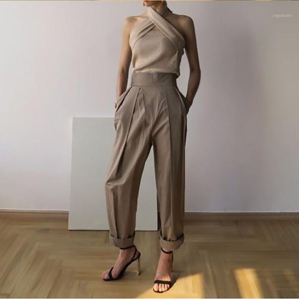 solid sleeveless women sweater halter off shoulder slim knitted female fashion summer 2019 new tide1, Black;white
solid sleeveless women sweater halter off shoulder slim knitted female fashion summer 2019 new tide1, Black;white