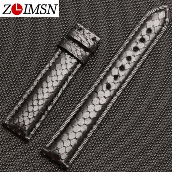watch bands zlimsn python grain genuine leather strap 18 20mm black brown watchbands belts butterfly buckle silver gold
watch bands zlimsn python grain genuine leather strap 18 20mm black brown watchbands belts butterfly buckle silver gold