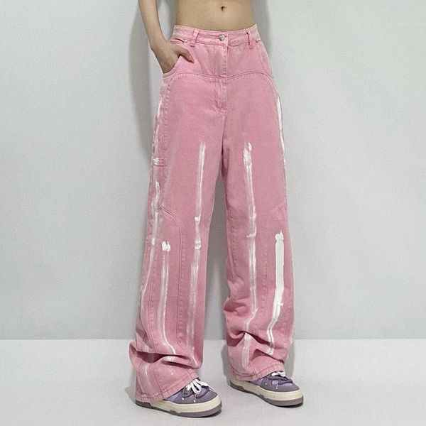 women's jeans pink female 2021 autumn design sense ins inkjet wild trend loose straight wide-leg pants students, Blue
women's jeans pink female 2021 autumn design sense ins inkjet wild trend loose straight wide-leg pants students, Blue