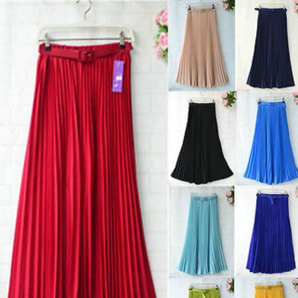 womens skirts skirt belt high waist solid color retro maxi chiffon pleated elegant long summer 13 styles, Black
womens skirts skirt belt high waist solid color retro maxi chiffon pleated elegant long summer 13 styles, Black