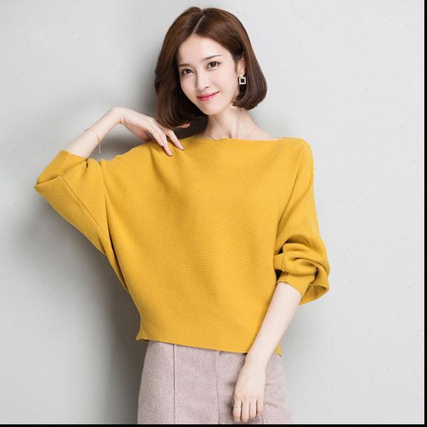 batwing sleeve loose autumn women pullover sweater yellow knit fashion female pull new arrival striped pullovers and sweaters, White;black
batwing sleeve loose autumn women pullover sweater yellow knit fashion female pull new arrival striped pullovers and sweaters, White;black
