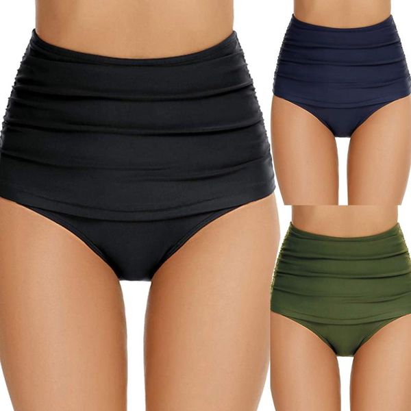 women's swimwear ladies summer swimwear, solid color/printing adults women multi-purpose hip lifting pants ruched swimming trunks, White;black
women's swimwear ladies summer swimwear, solid color/printing adults women multi-purpose hip lifting pants ruched swimming trunks, White;black