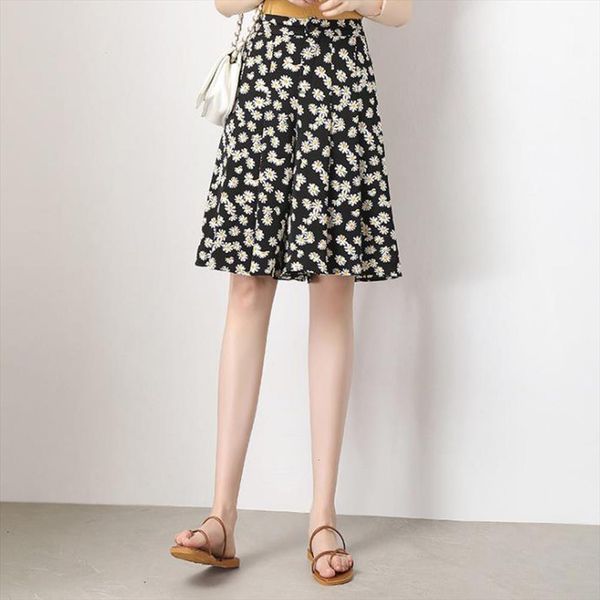 summer wide leg chiffon women short skirt long knee length boho fashion casual floral print bermuda for, White;black
summer wide leg chiffon women short skirt long knee length boho fashion casual floral print bermuda for, White;black