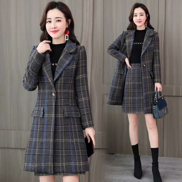 elegant women's winter clothing fashion set two-piece new temperament woolen coat + skirt ladies suit spring and autumn slim rqmq, White
elegant women's winter clothing fashion set two-piece new temperament woolen coat + skirt ladies suit spring and autumn slim rqmq, White