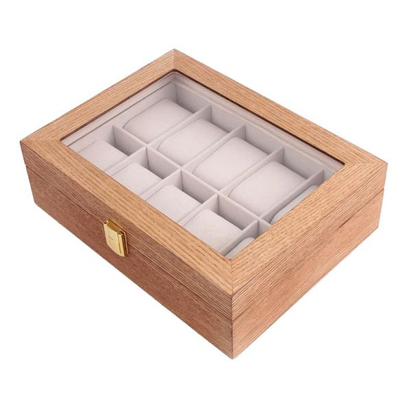 watch boxes & cases 10 slots wood fashion storage box jewellery glass display holder case, Black;blue
watch boxes & cases 10 slots wood fashion storage box jewellery glass display holder case, Black;blue