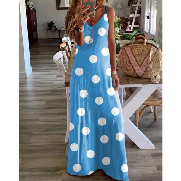 casual dresses dot printed women robe slim long boho summer 2021 sleeveless v-neck loose maxi dress plus size s-5xl, Black;gray
casual dresses dot printed women robe slim long boho summer 2021 sleeveless v-neck loose maxi dress plus size s-5xl, Black;gray