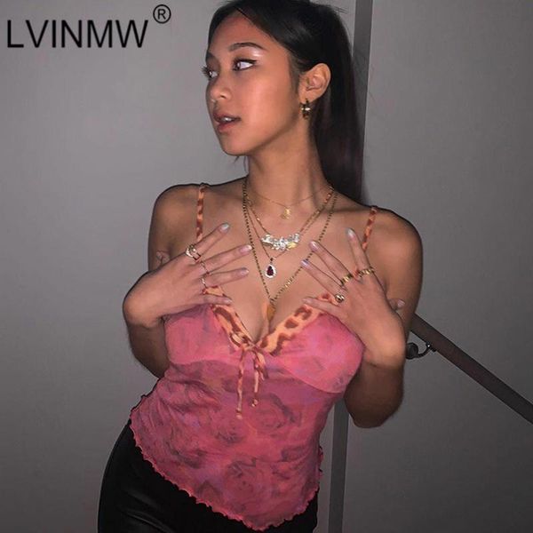 women's tanks & camis lvinmw slim patchwork spaghetti straps sleeveless leopard lace up ruffles see through crop mesh women, White
women's tanks & camis lvinmw slim patchwork spaghetti straps sleeveless leopard lace up ruffles see through crop mesh women, White