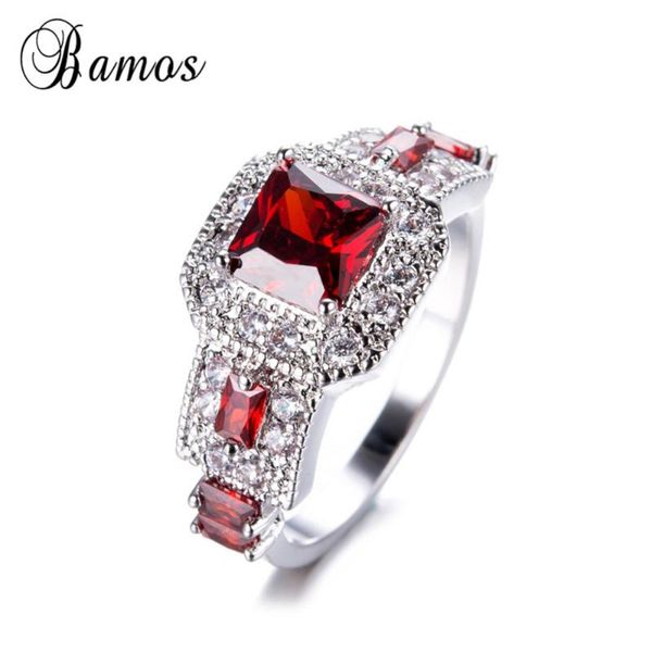wedding rings bamos red/blue/green/purple zircon ring vintage square promise for women luxury white gold filled jewelry, Slivery;golden
wedding rings bamos red/blue/green/purple zircon ring vintage square promise for women luxury white gold filled jewelry, Slivery;golden