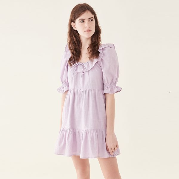 casual dresses purple puff sleeve ruffle sweet summer high waist a-line backless party club mini 2021 fashion beach 03fo, Black;gray 
casual dresses purple puff sleeve ruffle sweet summer high waist a-line backless party club mini 2021 fashion beach 03fo, Black;gray