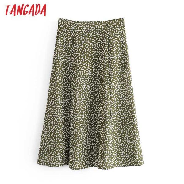 tangada women green dots chiffon midi skirt faldas mujer vintage zipper office ladies elegant chic mid calf skirts 6m17 210609, Black
tangada women green dots chiffon midi skirt faldas mujer vintage zipper office ladies elegant chic mid calf skirts 6m17 210609, Black