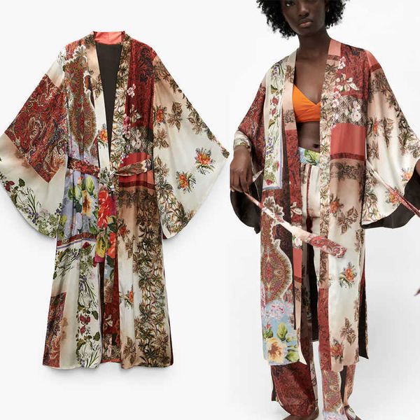 za vintage floral print kimono dresses women long asymmetric sleeve tied belted beach kimono woman pleated summer dress 210602, Black;gray
za vintage floral print kimono dresses women long asymmetric sleeve tied belted beach kimono woman pleated summer dress 210602, Black;gray