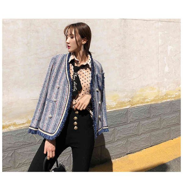 two piece dress vintage luxury tweed short coat in autumn and winter 2021, White
two piece dress vintage luxury tweed short coat in autumn and winter 2021, White