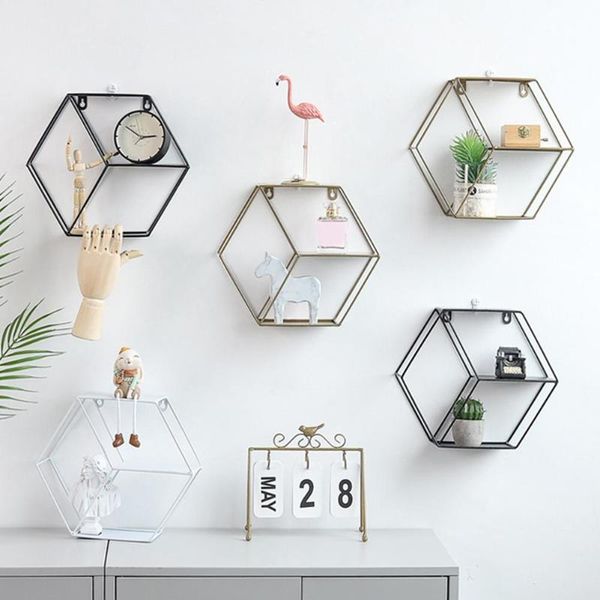 metal hexagonal wall-mounted hanging decor shelf flowers books crafts storage rack home living room bedroom shelves decoration
metal hexagonal wall-mounted hanging decor shelf flowers books crafts storage rack home living room bedroom shelves decoration