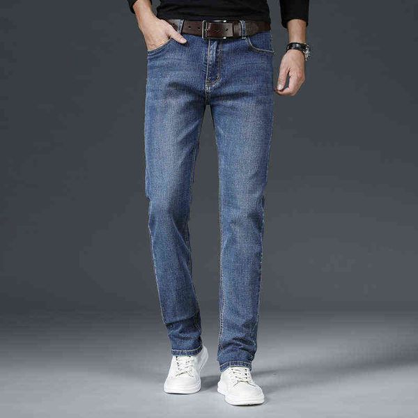 men's jeans 2021 jeans men's slim small feet elastic oversized casual spring long pants, Blue
men's jeans 2021 jeans men's slim small feet elastic oversized casual spring long pants, Blue