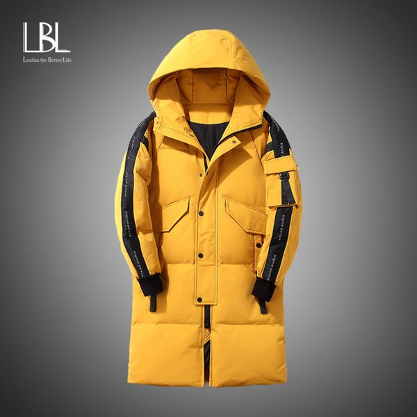 men's long white down coat, windproof, hoodie, winter fashion, 2021, Black
men's long white down coat, windproof, hoodie, winter fashion, 2021, Black