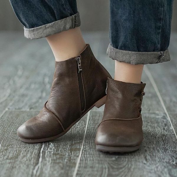 boots woman short pu leather ankle ladies fashion shoes comfortable zippers female casual footwear flat low heels 2021, Black
boots woman short pu leather ankle ladies fashion shoes comfortable zippers female casual footwear flat low heels 2021, Black