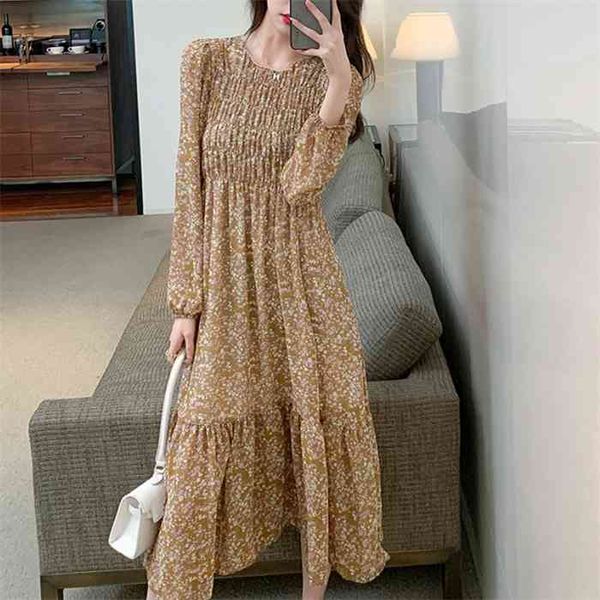xibusana elegant ruffle floral pleated dresses women 2021 spring fashion female long sleeve o-neck chiffon dress a-line vestido, Black;gray
xibusana elegant ruffle floral pleated dresses women 2021 spring fashion female long sleeve o-neck chiffon dress a-line vestido, Black;gray