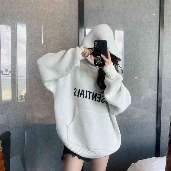 fog high street ess double thread letter hooded knitted tide 21 autumn winter men's and women's same loose sweater, Black
fog high street ess double thread letter hooded knitted tide 21 autumn winter men's and women's same loose sweater, Black