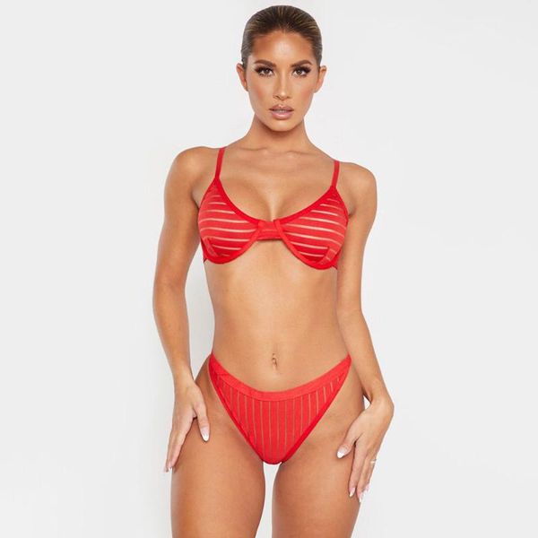 bras sets aiiou women lingerie set transparent lace bra and g-string thongs female stripe exotic mesh bikini mujer costumes, Red;black
bras sets aiiou women lingerie set transparent lace bra and g-string thongs female stripe exotic mesh bikini mujer costumes, Red;black