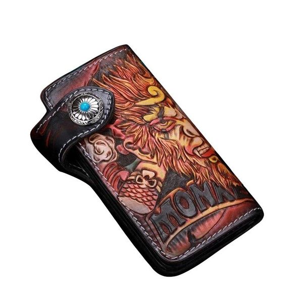 wallets high-end authentic cowskin handmade men long hasp wallet handcraft unique designer genuine leather carved male large card, Red;black
wallets high-end authentic cowskin handmade men long hasp wallet handcraft unique designer genuine leather carved male large card, Red;black