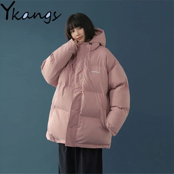 harajuku down cotton padded coats korean style women simple solid loose warm hooded parka winter student oversized short jacket 211216, Black
harajuku down cotton padded coats korean style women simple solid loose warm hooded parka winter student oversized short jacket 211216, Black