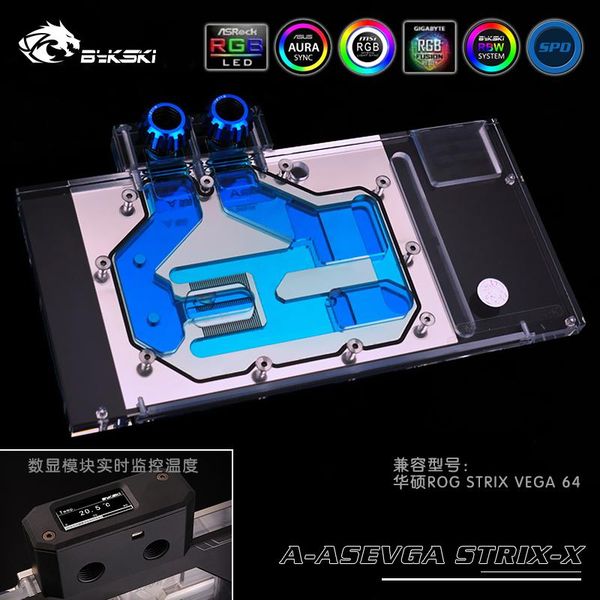 fans & coolings bykski a-asvega-strix-x pc water cooling radiator gpu cooler video card graphics block for asus rog strix vega 64
fans & coolings bykski a-asvega-strix-x pc water cooling radiator gpu cooler video card graphics block for asus rog strix vega 64