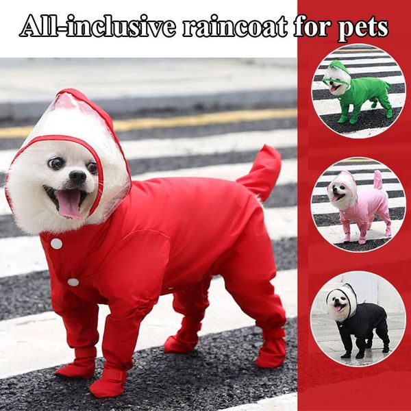 dog apparel universal breathable one-piece raincoat pet supplies solid color clothes all-inclusive cute small medium
dog apparel universal breathable one-piece raincoat pet supplies solid color clothes all-inclusive cute small medium
