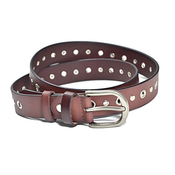 women's genuine leather belt, women's punk style thin belt, leather, stitching and belt fastening, Black;brown
women's genuine leather belt, women's punk style thin belt, leather, stitching and belt fastening, Black;brown