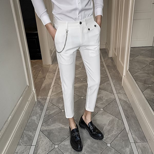 2021 new business dressed in fashion all game white office fine men's streetwear ankle length formal male pants v3qb, Black
2021 new business dressed in fashion all game white office fine men's streetwear ankle length formal male pants v3qb, Black