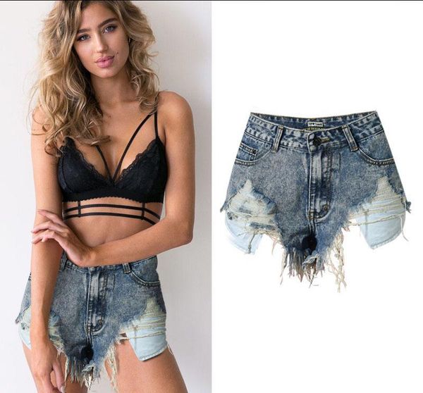 women's shorts denim ripped tassel short pants summer high waist streetwear jeans ladies holiday trousers, White;black
women's shorts denim ripped tassel short pants summer high waist streetwear jeans ladies holiday trousers, White;black