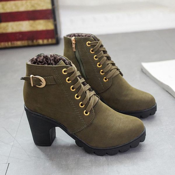 big size platform ankle boots new fashion high heels womens boots lace-up casual buckle shoes thick heel short boot women, Black
big size platform ankle boots new fashion high heels womens boots lace-up casual buckle shoes thick heel short boot women, Black